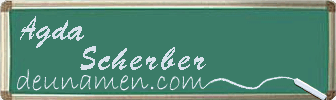 Agda Scherber Visitenkarte